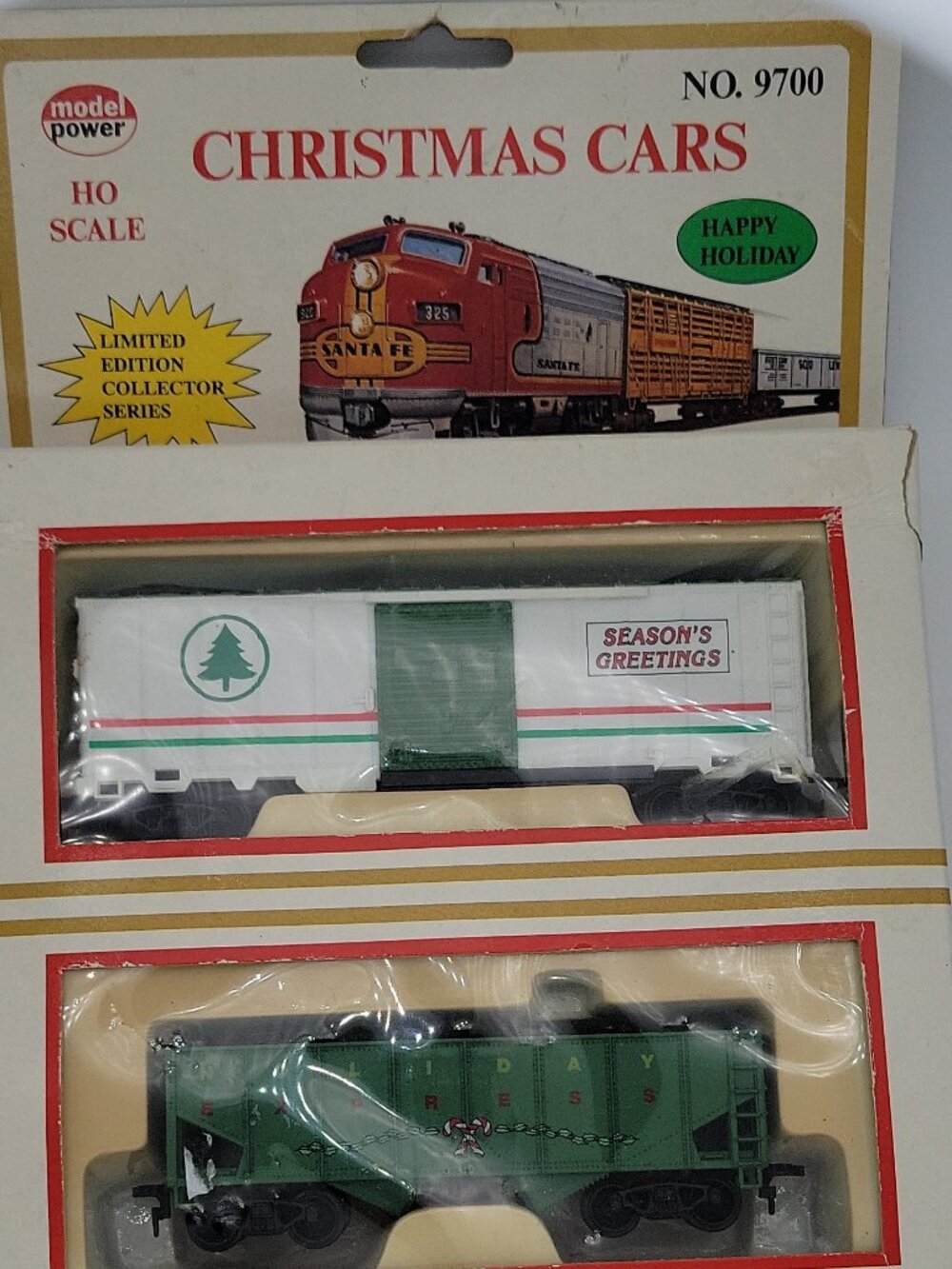Model Power HO Holiday Express Christmas Freight Car Set 9700 Limited Edition